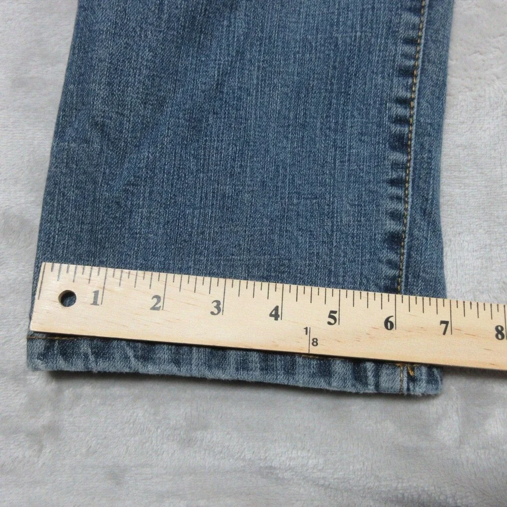 Aeropostale Jeans Mens 34x31 Blue Bowery Slim‎ Straight Denim Pants Tag 34x32